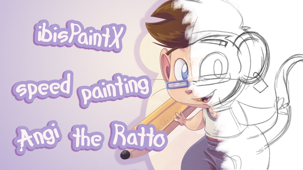 Speed painting mascot Angi the ratto mascot in IbisPaint
