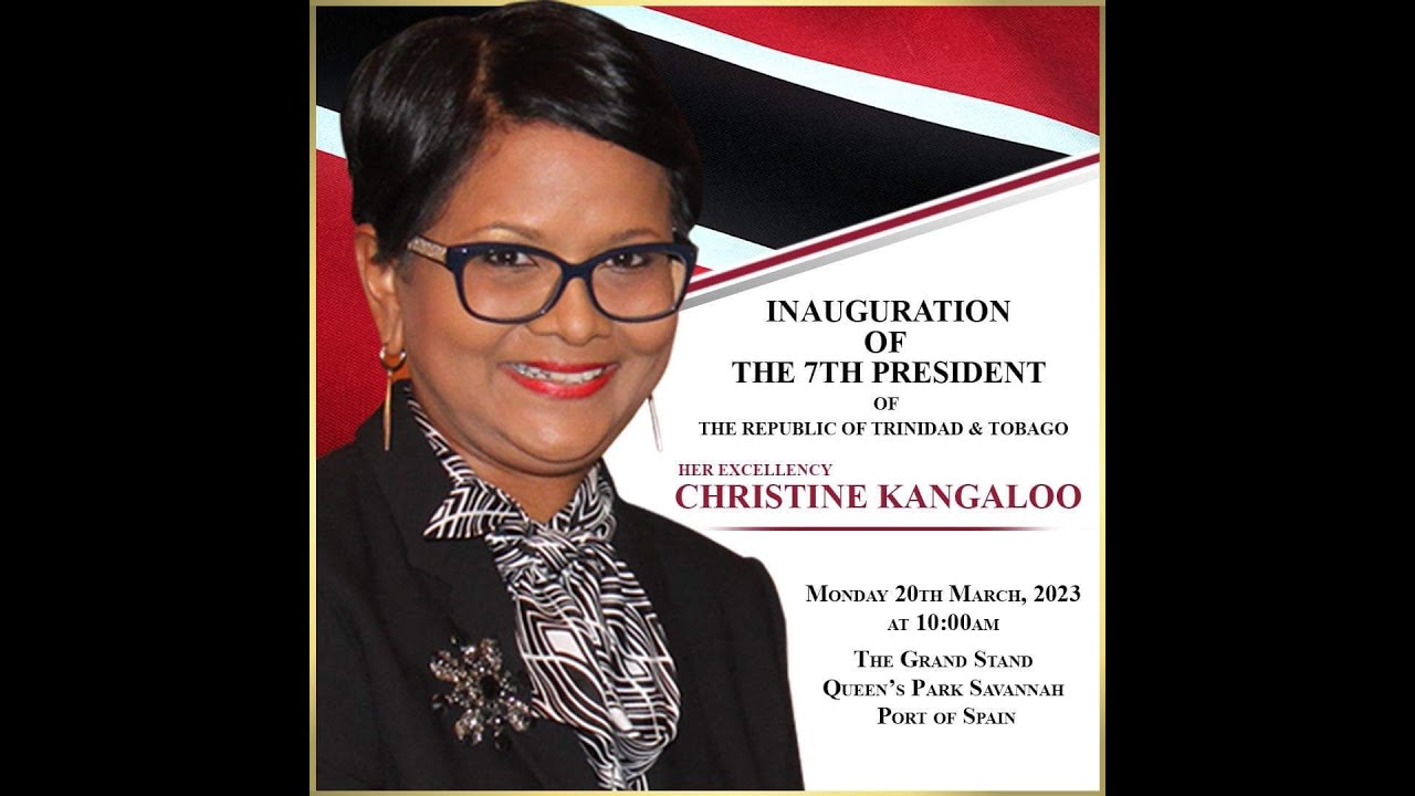 Inauguration of Trinidad & Tobago's 7th President, Christine Kangaloo