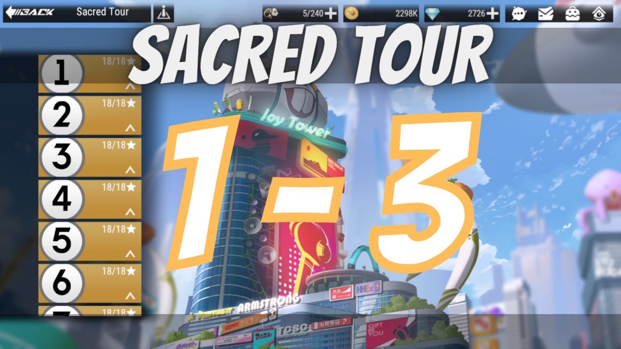 Sacred Tour 1-3 - All Stages - 3 Stars | Figure Fantasy (Android/IOS RPG)