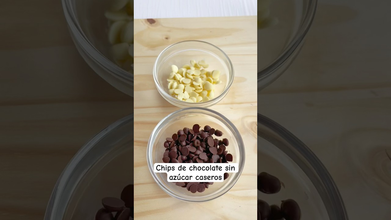 Chips de chocolate sin az&uacute;car caseros #recetas #saludable #receta
