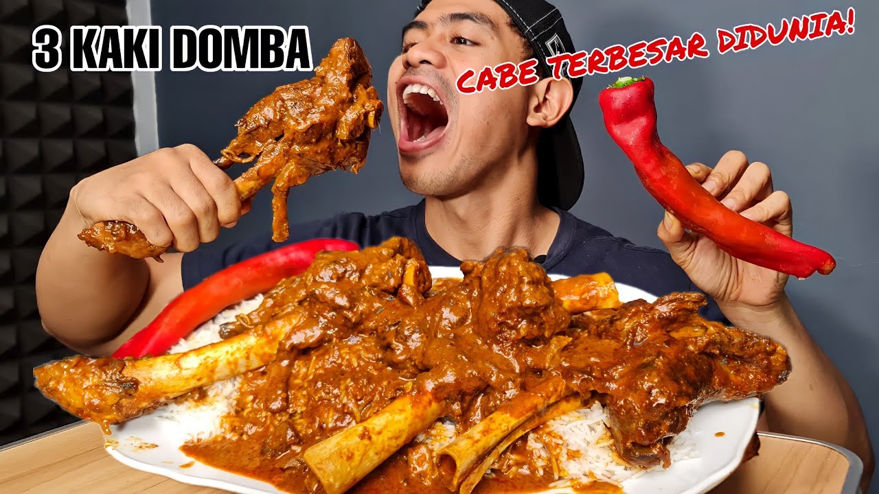 MUKBANG KARI KAKI DOMBA PAKE CABE TERBESAR SPECIAL LEBARAN HAJI!