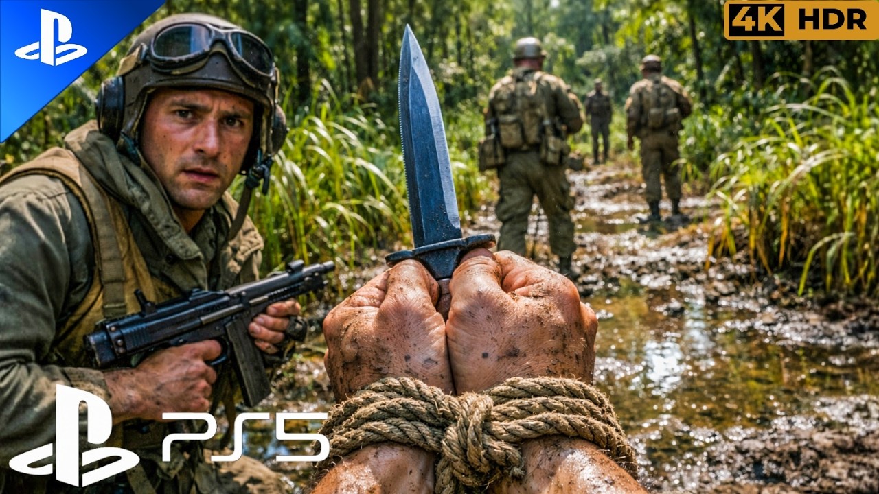 (PS5) ESCAPE JUNGLE CAPTIVITY | REALISTIC ULTRA GRAPHIC GAMEPLAY [4K60FPS HDR] Call of Duty Vanguard