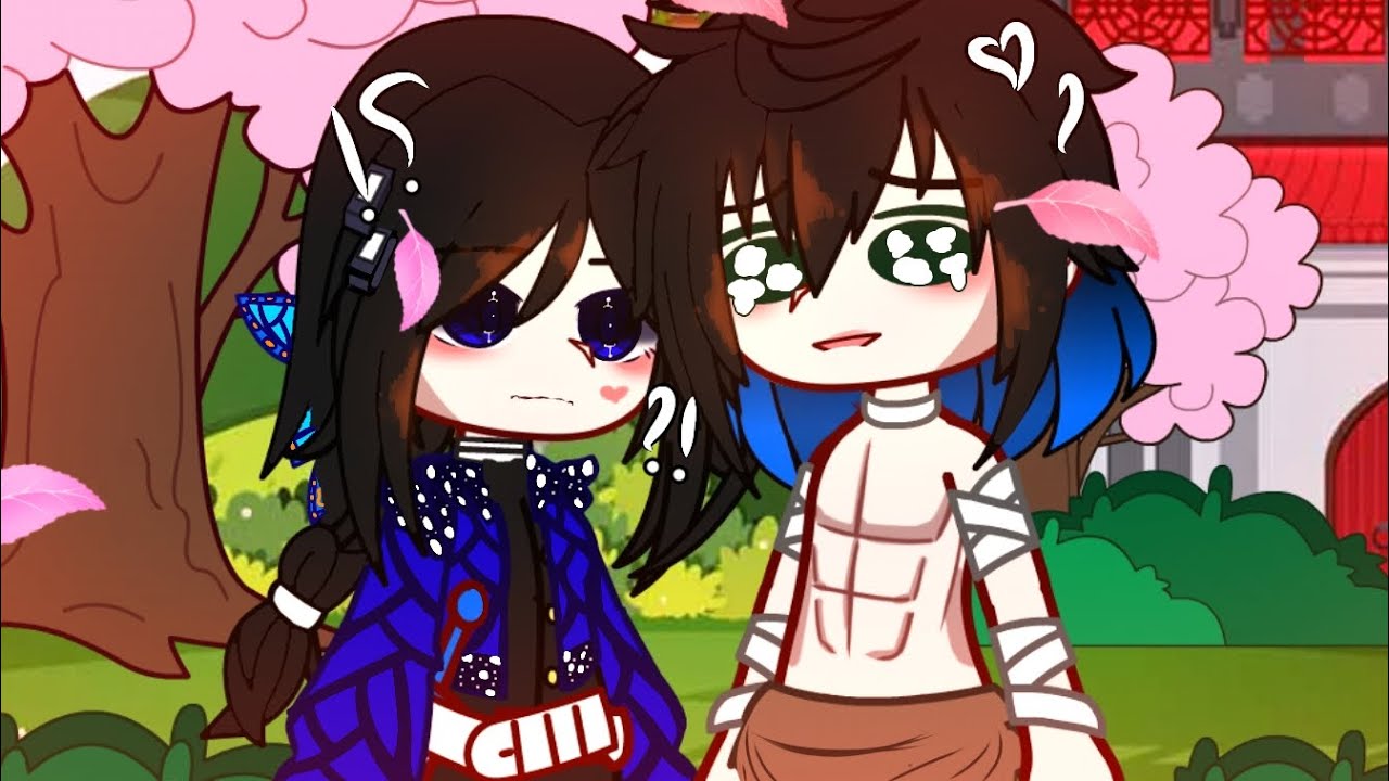 {KNY}&deg;&bull;~a kiss in the cheek🤭‼️[] inoAoi[]inosuke's bday special[]demon slayer[]MY AU‼️[]