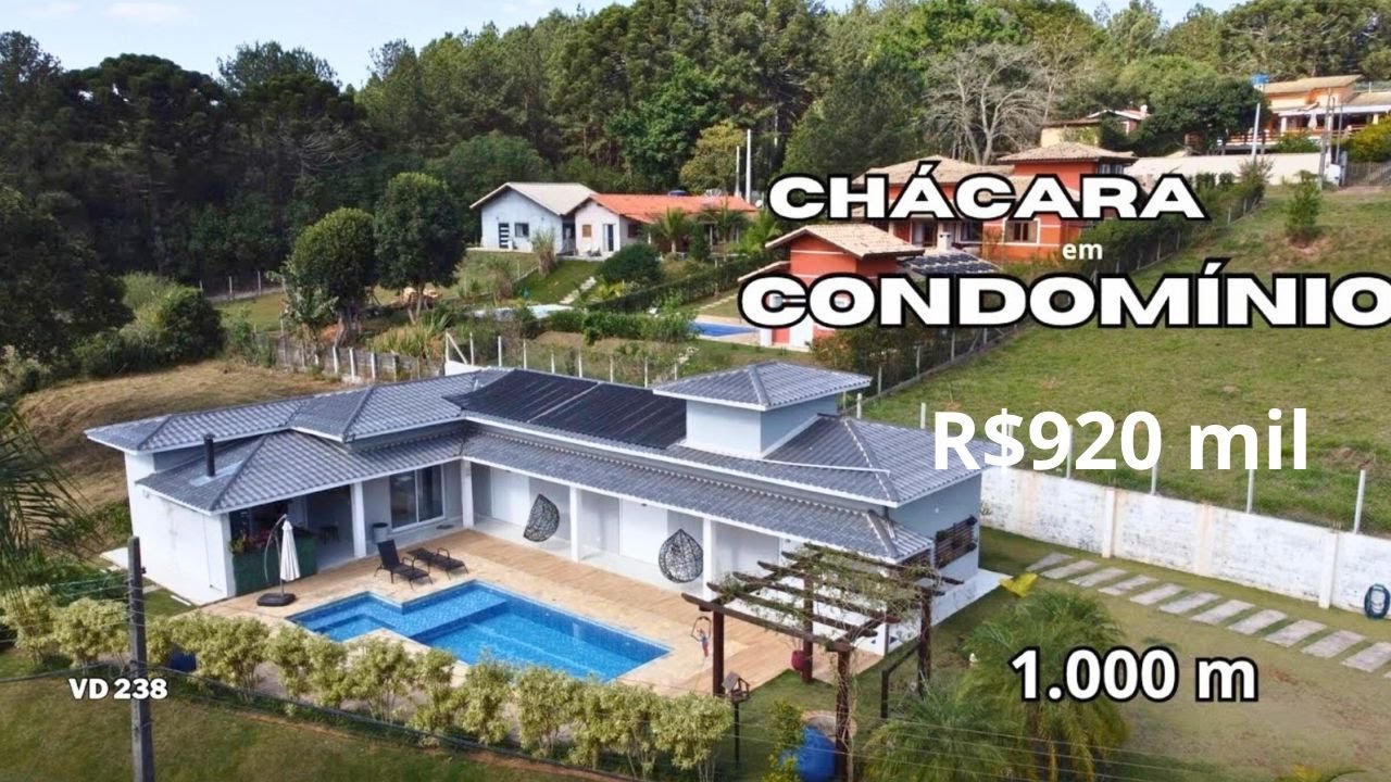 PORTEIRA FECHADA em Ibiúna! Chácara em Condomínio com Piscina por Apenas R$ 920 Mil 😱🏡