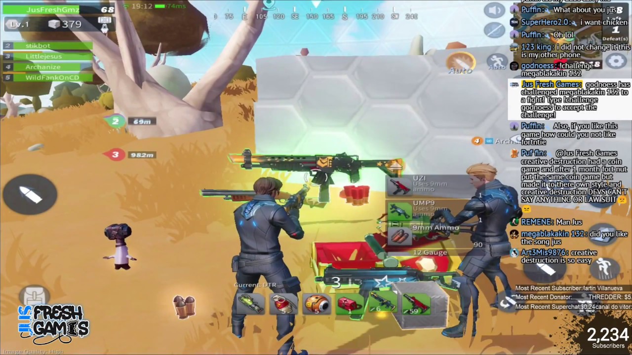 Creative Destruction Live Stream! BOOM!