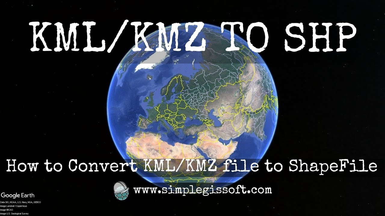 How to Convert KMZ file to ShapeFile in SGIS | KML / KMZ to SHP | Google Earth