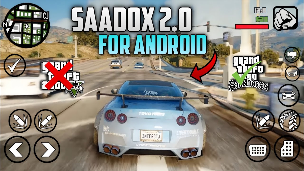 Модпак графики SAADOX 2.0 для GTA 5 - GTA SAN для Android | Поддержка версий Android 10-15 🔥