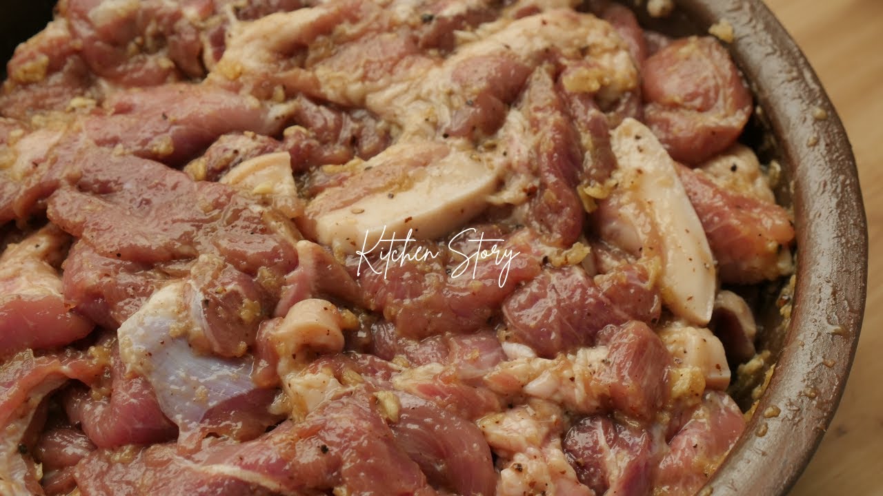 #របៀបប្រឡាក់សាច់ជ្រូក [Kitchen Story]