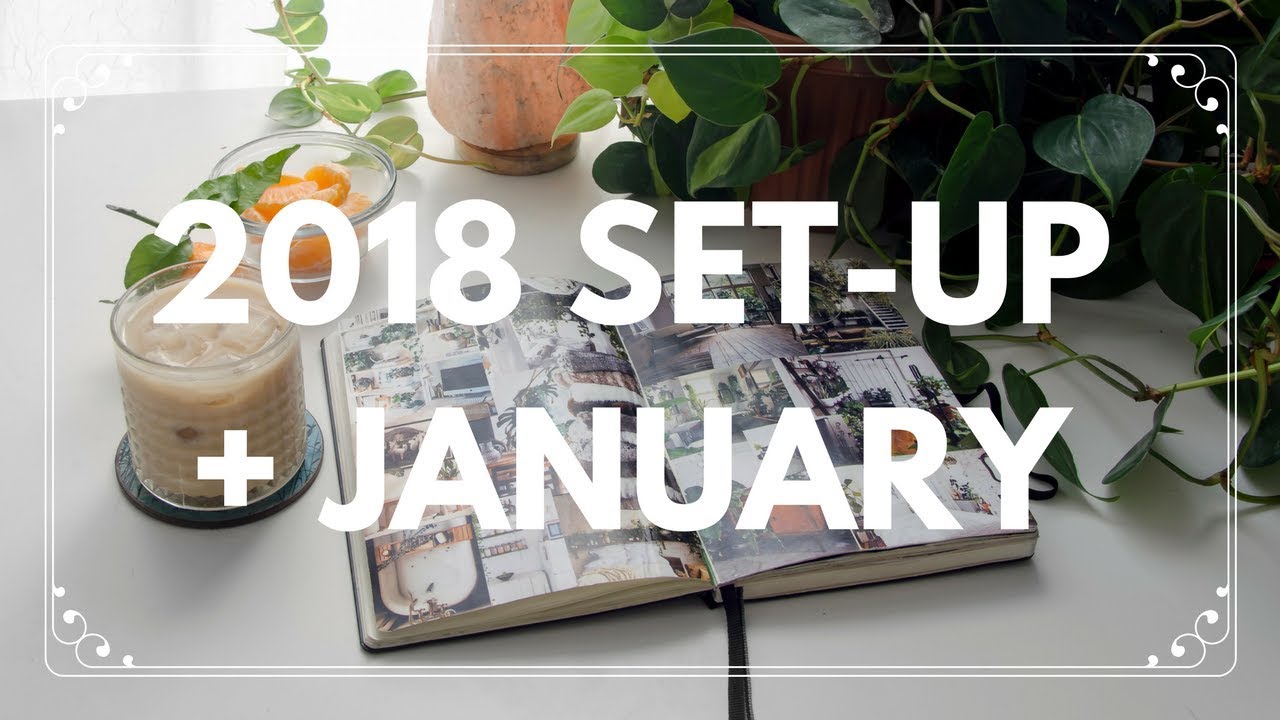 2018 Bullet Journal Set-up + January Spread Flip Through ✌️