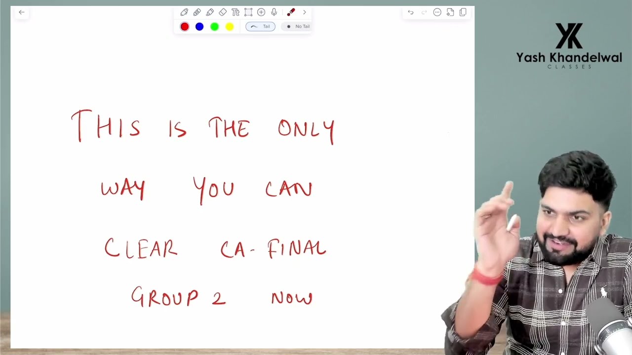 THIS IS THE ONLY WAY YOU CAN CLEAR YOUR CA-FINAL GROUP 2| Must Watch| Yash Khandelwal