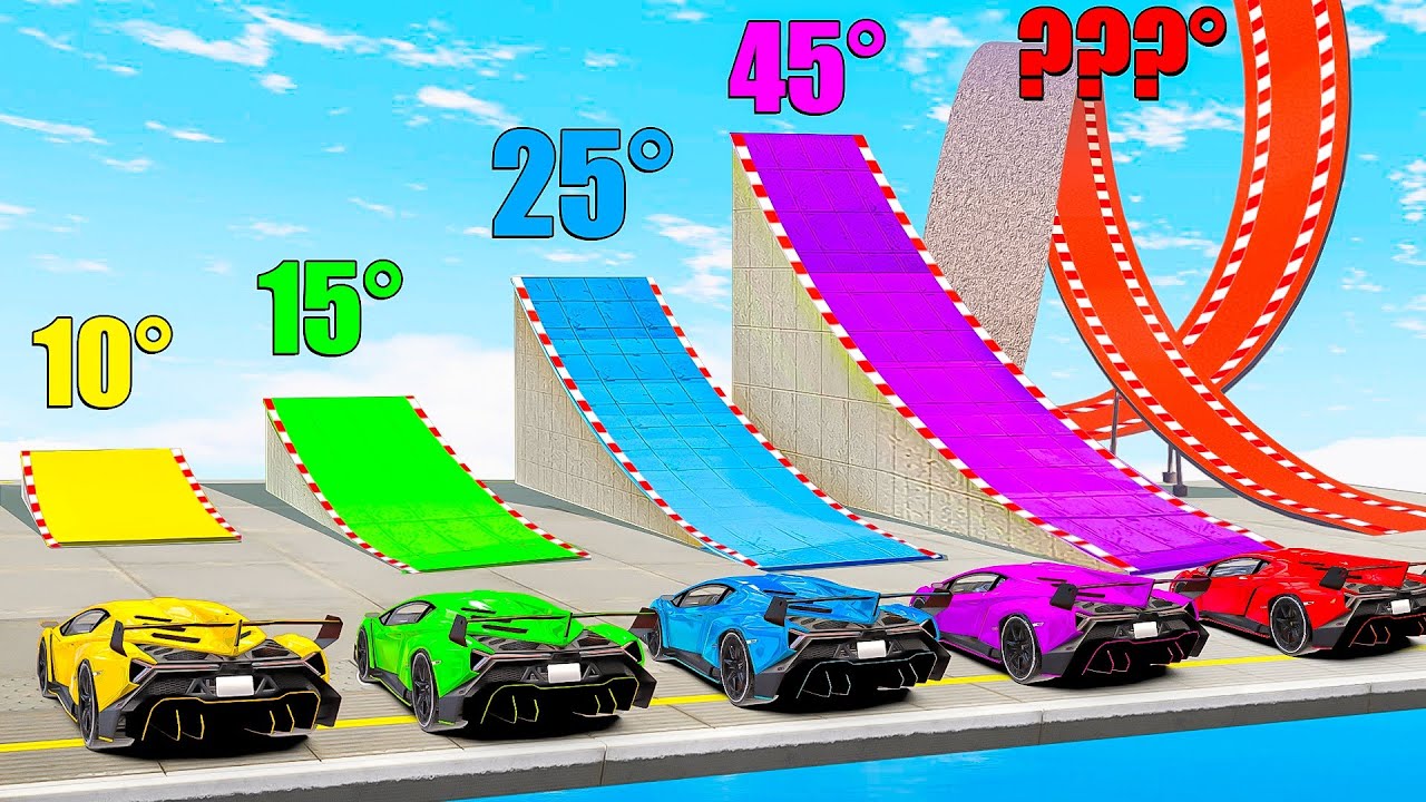 Which ramps gives you the longest jump in GTA 5?