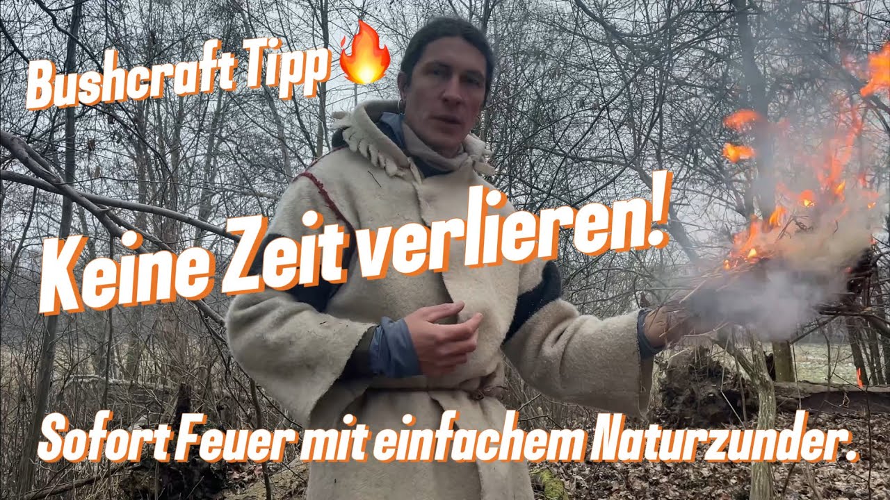 Keine Zeit verlieren: Sofort Feuer mit einfachem Naturzunder.