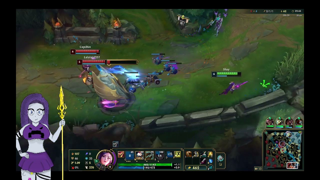 lol caitlyn ranked no hice nada pero  gane good me hicieron  el carrito del año XD yami 2