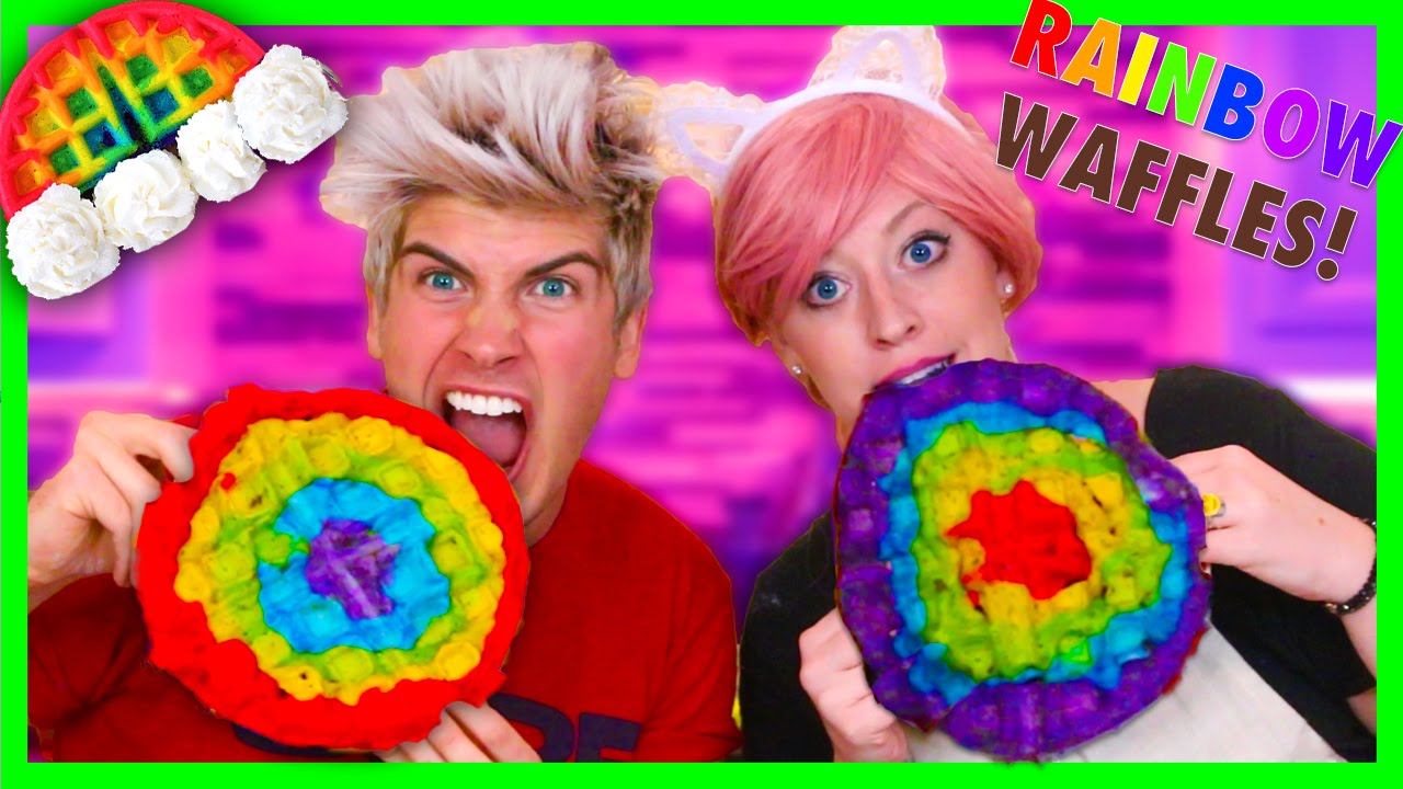VEGAN RAINBOW WAFFLE DIY!