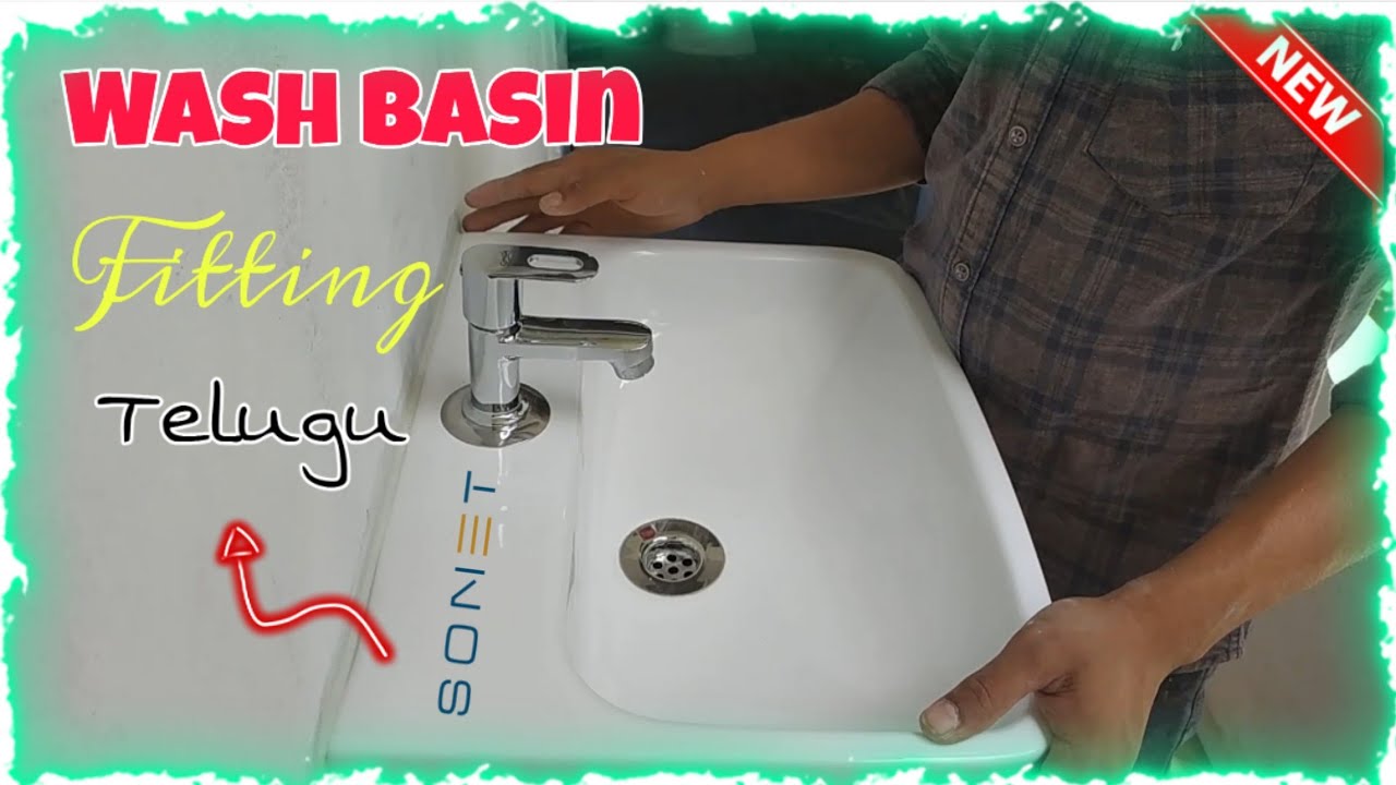 wash basin Fitting | Easy method Telugu