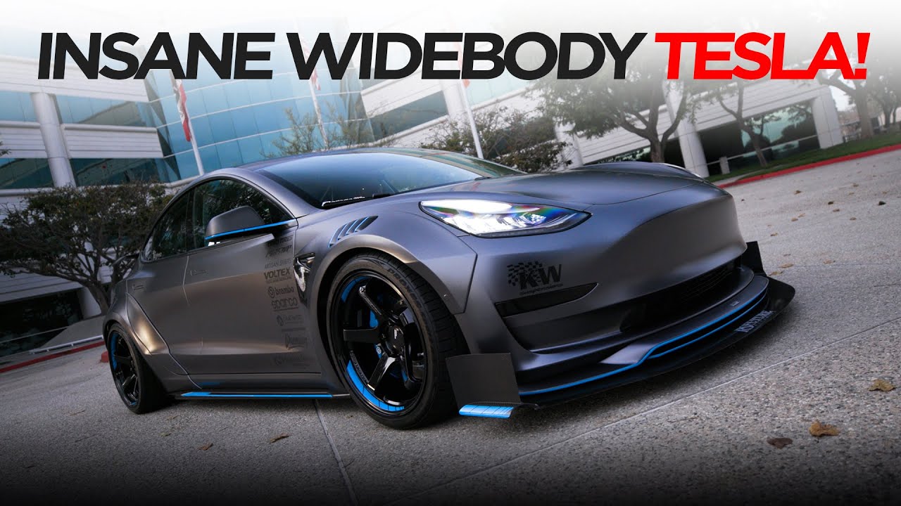 INSANE WIDEBODY TESLA MODEL 3 | #TOYOTIRES | [4K60]