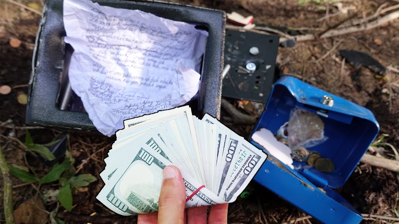 Geheimen TRESOR im WALD mit GELD BATZEN und LIEBESBRIEF gefunden!
