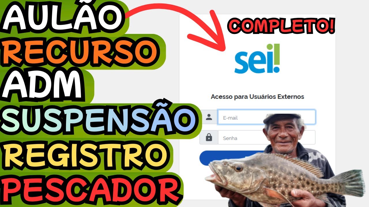 AULÃO COMPLETO COMO FAZER RECURSO ADMINISTRATIVO REGISTRO GERAL DA PESCA SUSPENSO