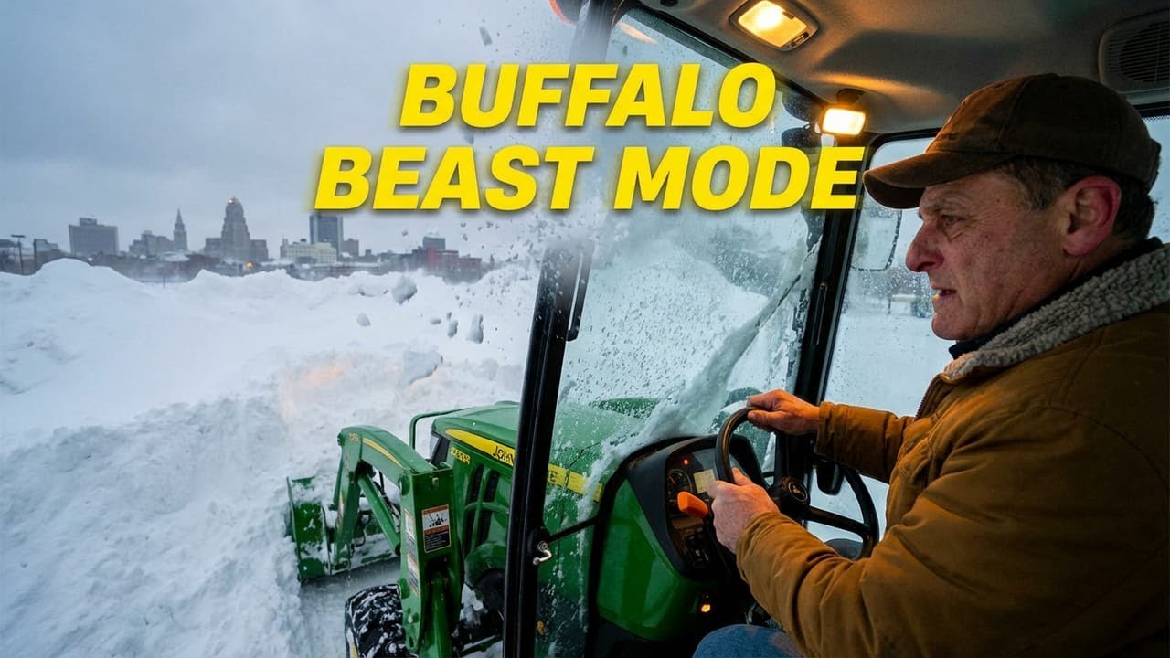 First Lake Effect Snow of 2026.  Tractor time!