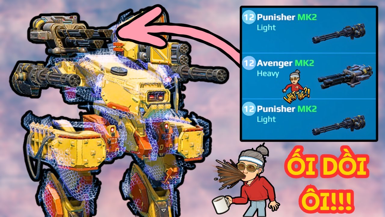 ỐI DỒI ÔI! Hastatus Trang Bị PUNISHER & AVENGER Theo Yêu Cầu Người Xem (War Robots cùng MyHu)