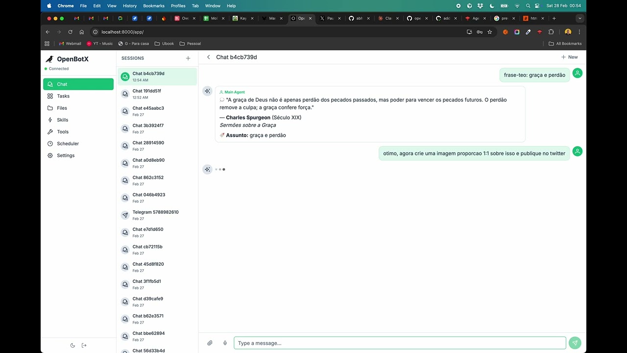 OpenBotX: Como Enviar Tweet Automatizado na Prática (Demo Completa)