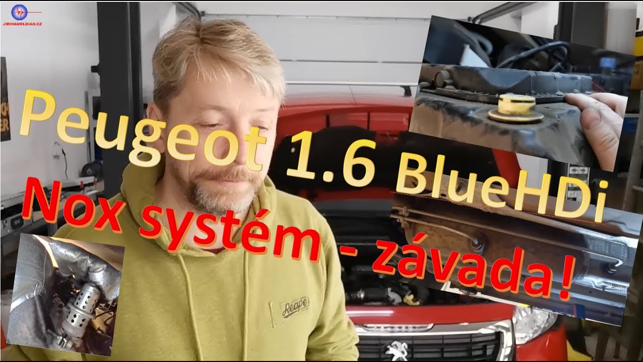 Diagnostický případ 014  - P Partner 1.6 BlueHDi - závada Adblue