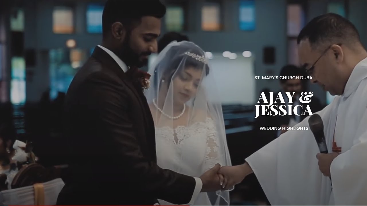 St.Mary's Church Dubai Wedding | Ajay & Jessica