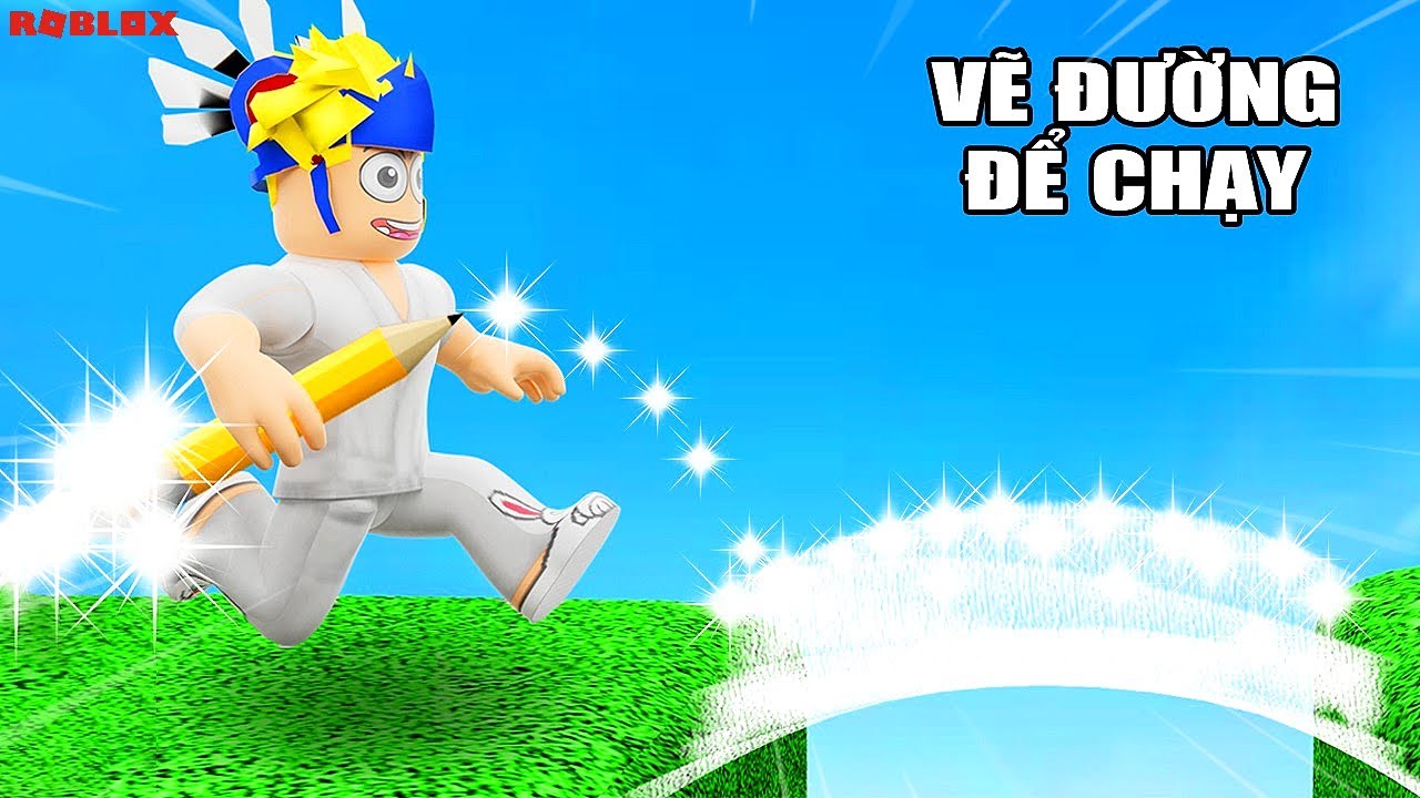 THỬ THÁCH VẼ ĐƯỜNG ĐỂ CHẠY TRONG ROBLOX