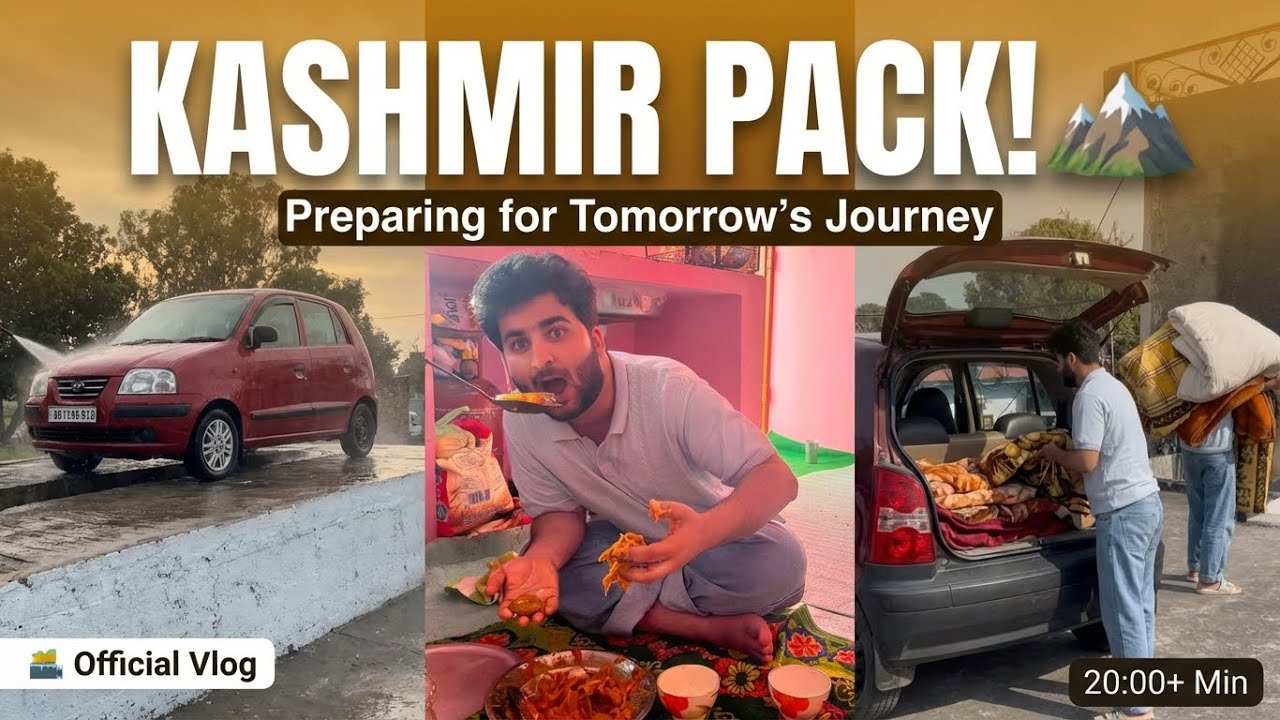 Preparing for Kashmir journey- cooking and washing 