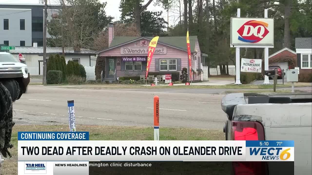 Two killed in crash involving motorcycle on Oleander Drive