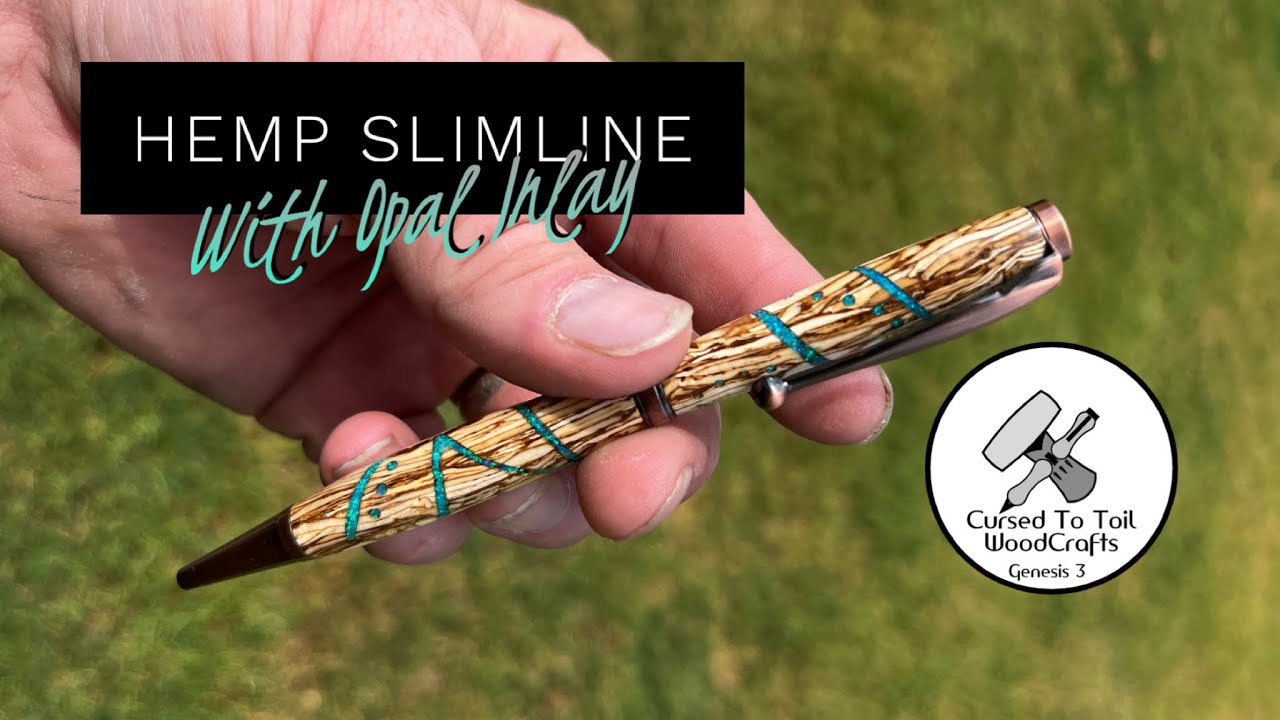 Hemp Pen with Opal Inlay