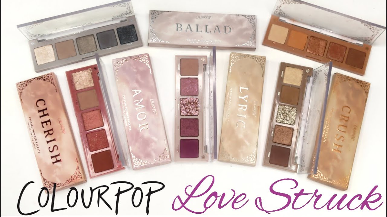 COLOURPOP LOVE STRUCK PALETTES...Swatches & Comparisons!