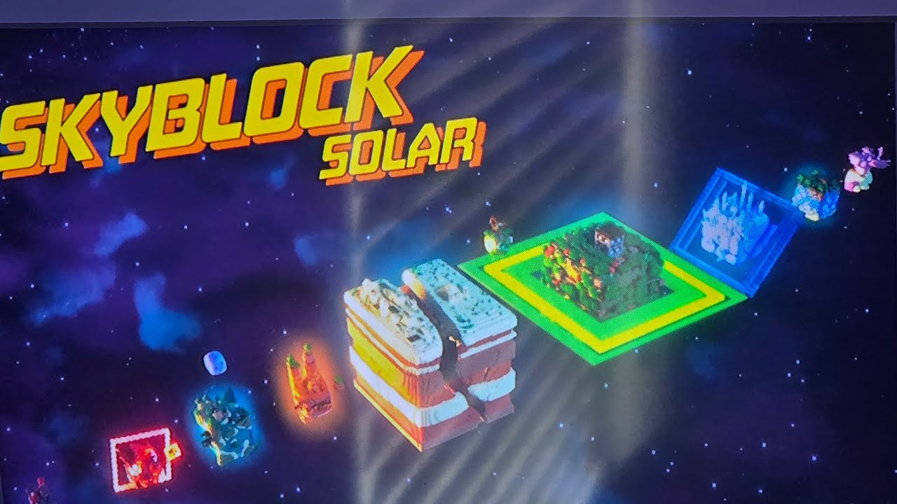 playing Skyblock solar system