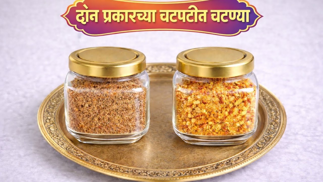 # अगदी दहा मिनिटात तयार होणाऱ्या # दोन  प्रकारच्या # चटपटीत # चटण्या.