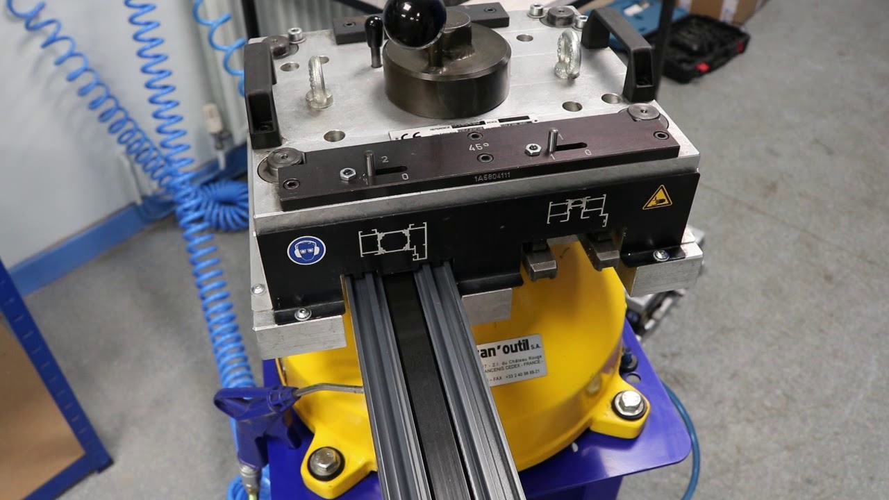 8. Alunet Systems BF73 Bifold Door System - Fabrication Training Video - Punch tools 1&2