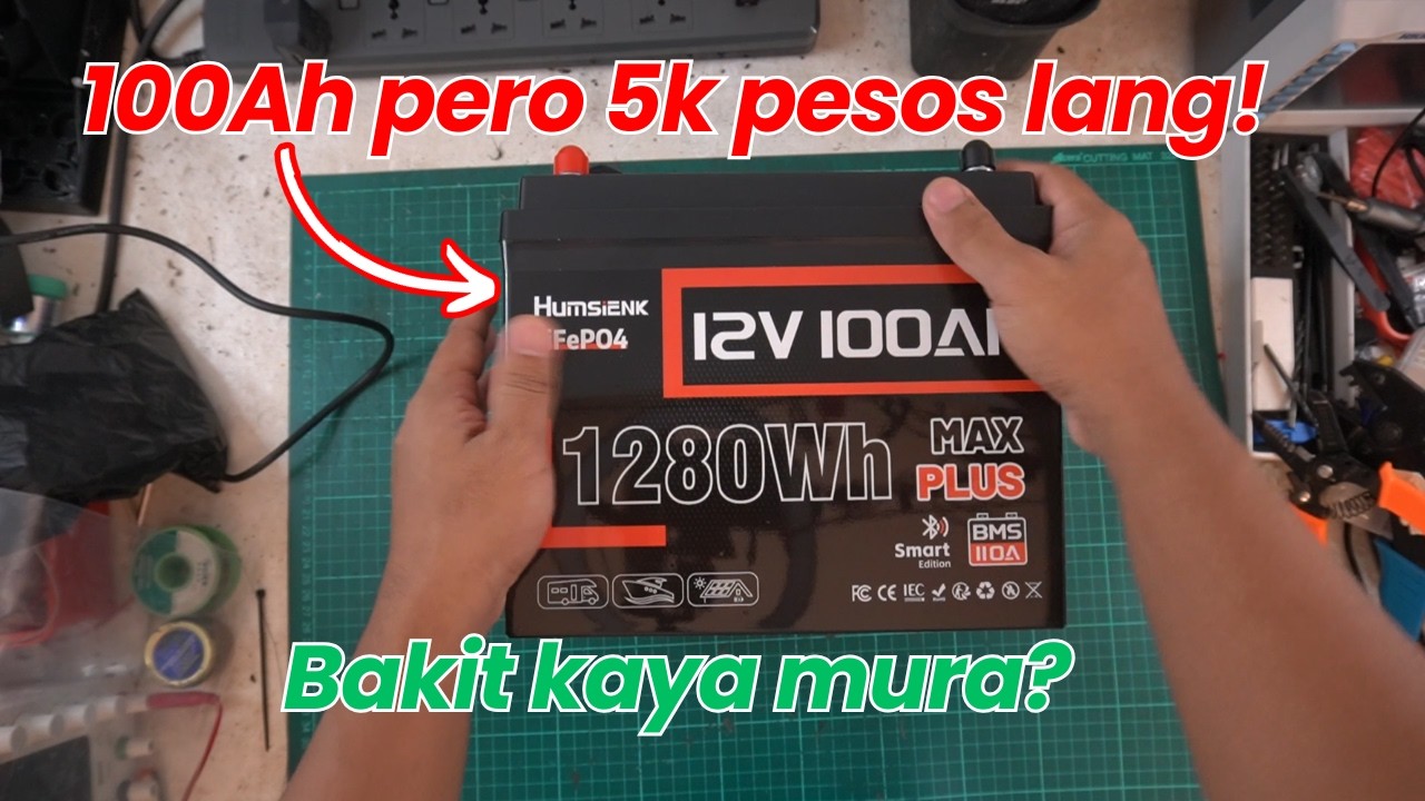 HumsiENK LiFePO4 100AH Battery Capacity Testing/Teardown Review