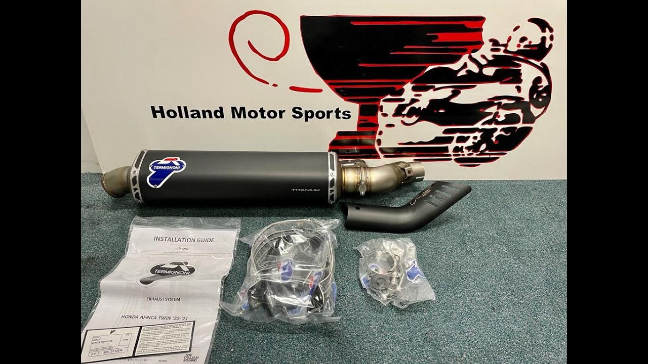 Honda Adrica Twin 1100 Termignoni titanium black exhaust H166080INI