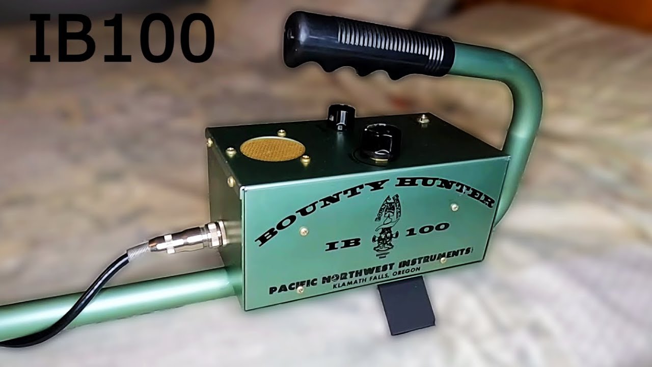 Винтажный металлоискатель Bounty Hunter IB100 (редкая версия с двумя ручками управления)