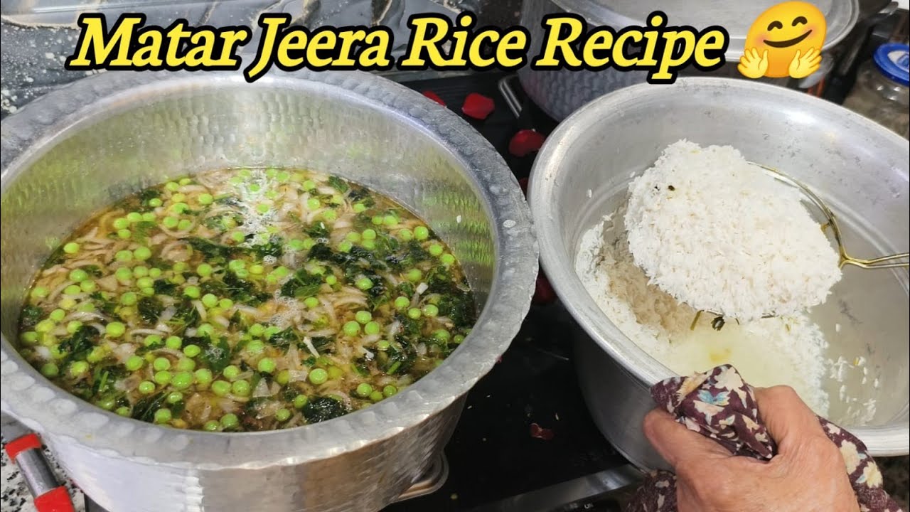 Matar Jeera Rice Recipe | Jeera Rice Matar Recipe | How To Make Jeera Rice @ZainabKitchenRecipes