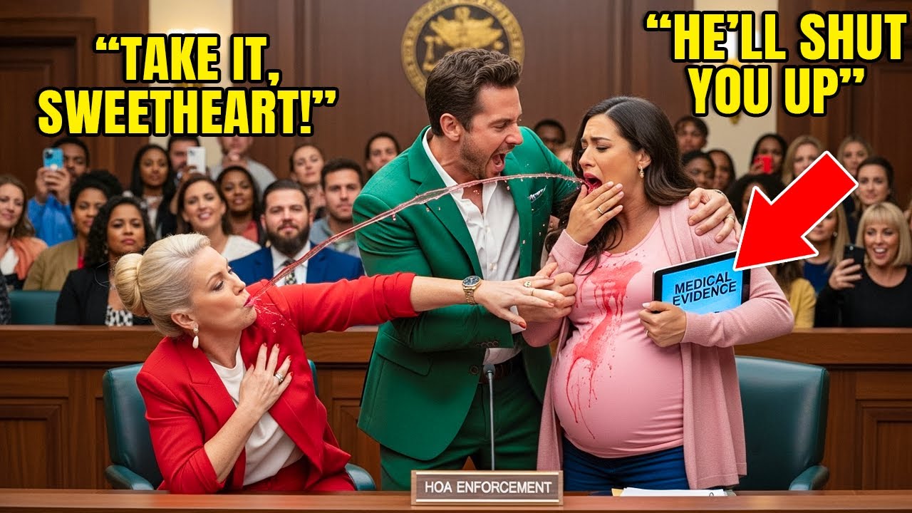 Karen Spit in My Pregnant Wife’s Face in Court — Seconds Later, the Bailiff Slammed Her Face-First
