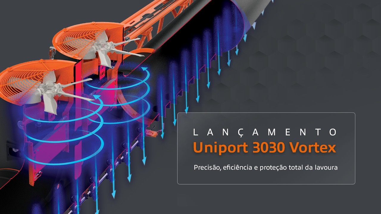 Conheça o novo Uniport 3030 Vortex: precisão, eficiência e proteção total da sua lavoura