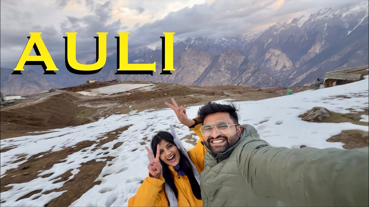 Road Trip to Auli | Snowfall, Skiing & Fun Begins! ❄️ | Part 1