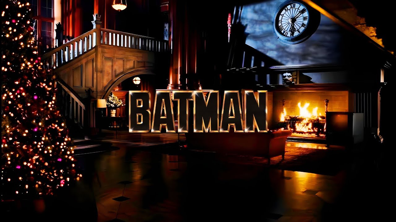 Batman |🎄 Silent Night 🎄| Wayne Manor | Ambient Soundscape (10 HOURS)
