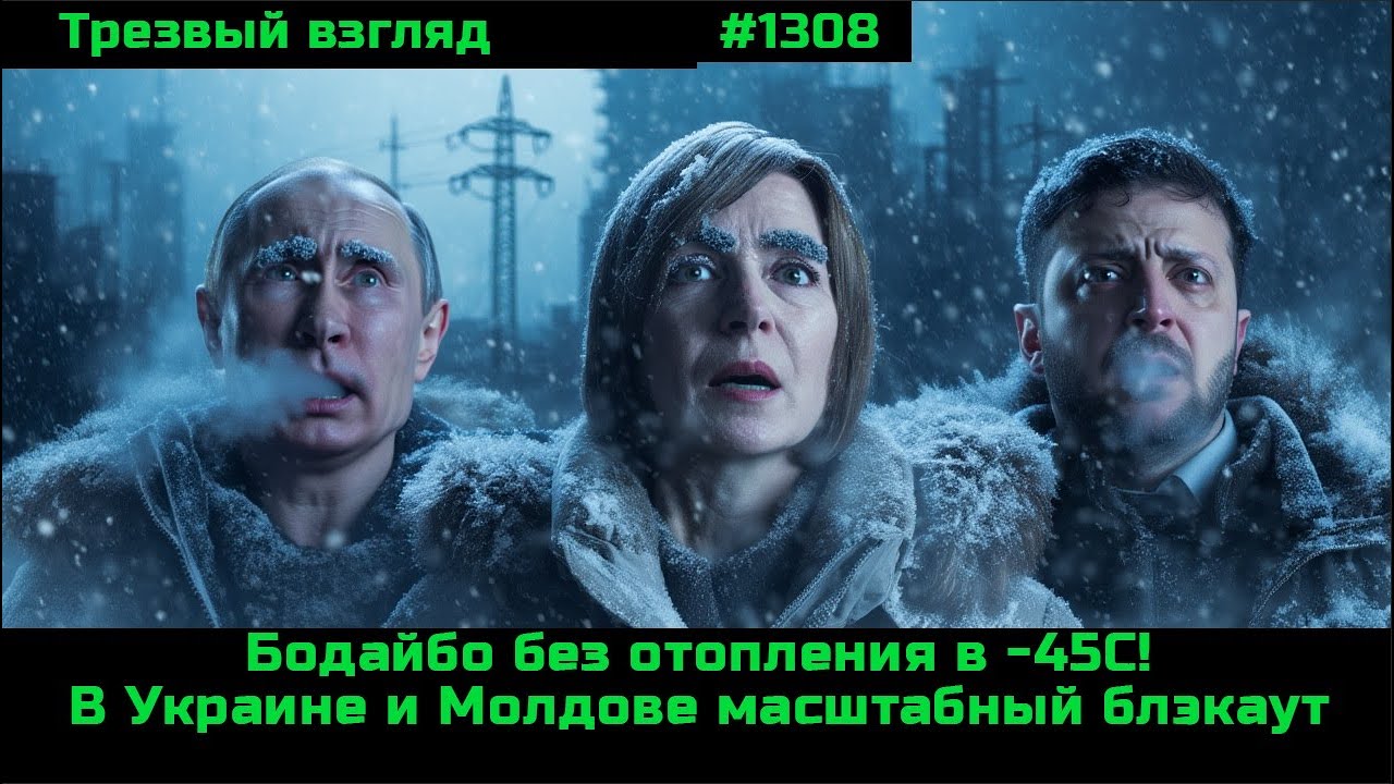 Бодайбо без отопления в  -45С. Молдова и Украина почти без света. Аспекты экономического спада
