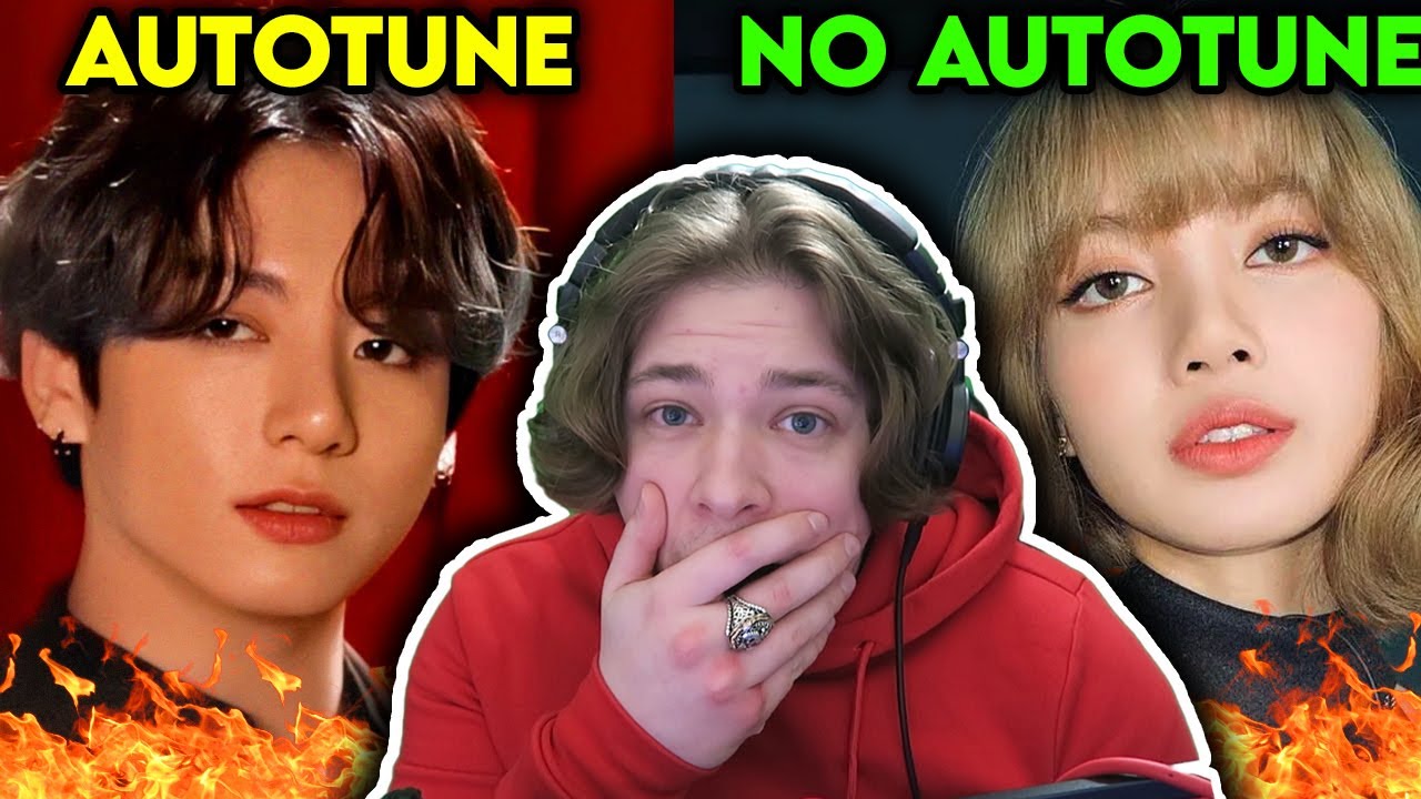 NON K-POP Fan Reacts to IDOLS USE AUTOTUNE VS NO AUTOTUNE (MV vs LIVE!)