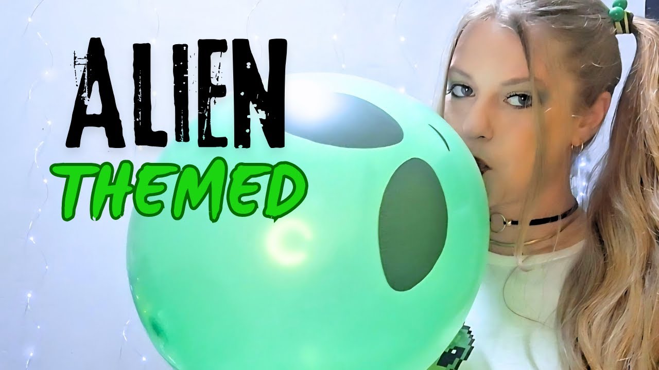 ASMR Nail Taps Balloon Play | 👽 Alien Themed