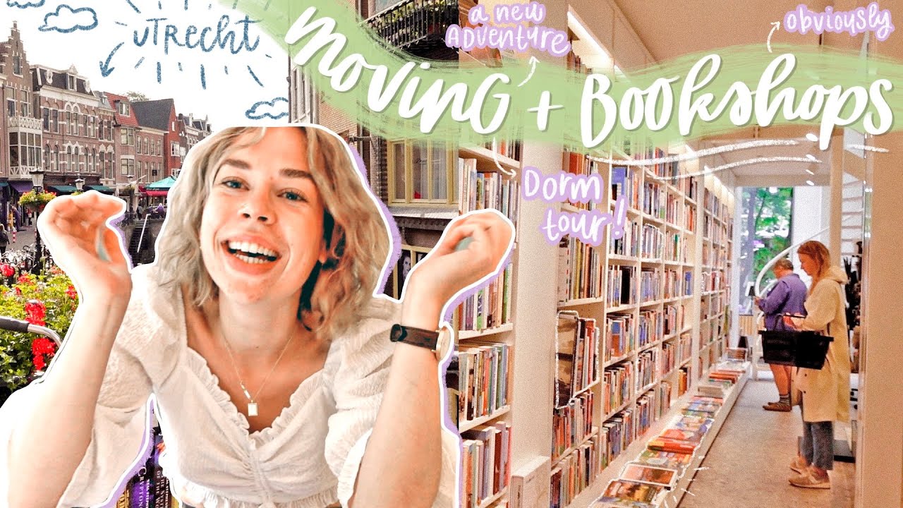 moving, DORM TOUR & book shopping in Utrecht!! 🥰✨