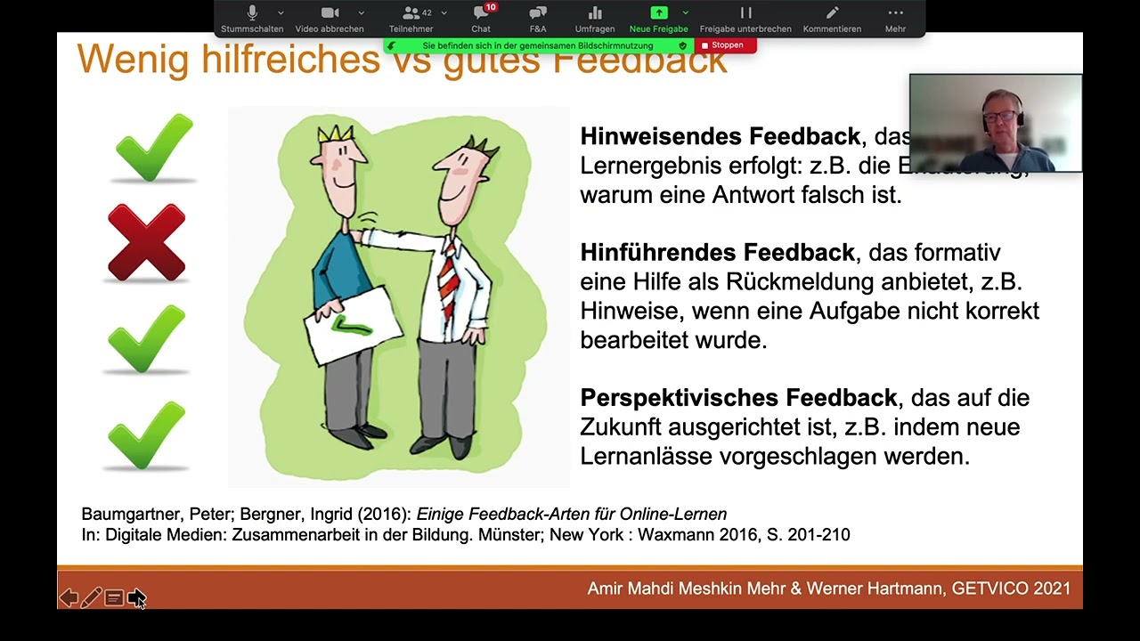 Das Potenzial von Feedback im computergestützten Fremdsprachenunterricht. Vortrag auf Getvico24.