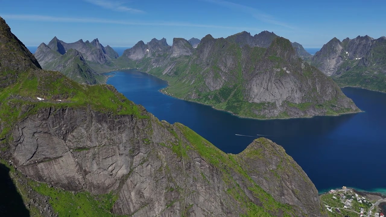 Reinebringen Lofoten Norway DJI mini 4 pro