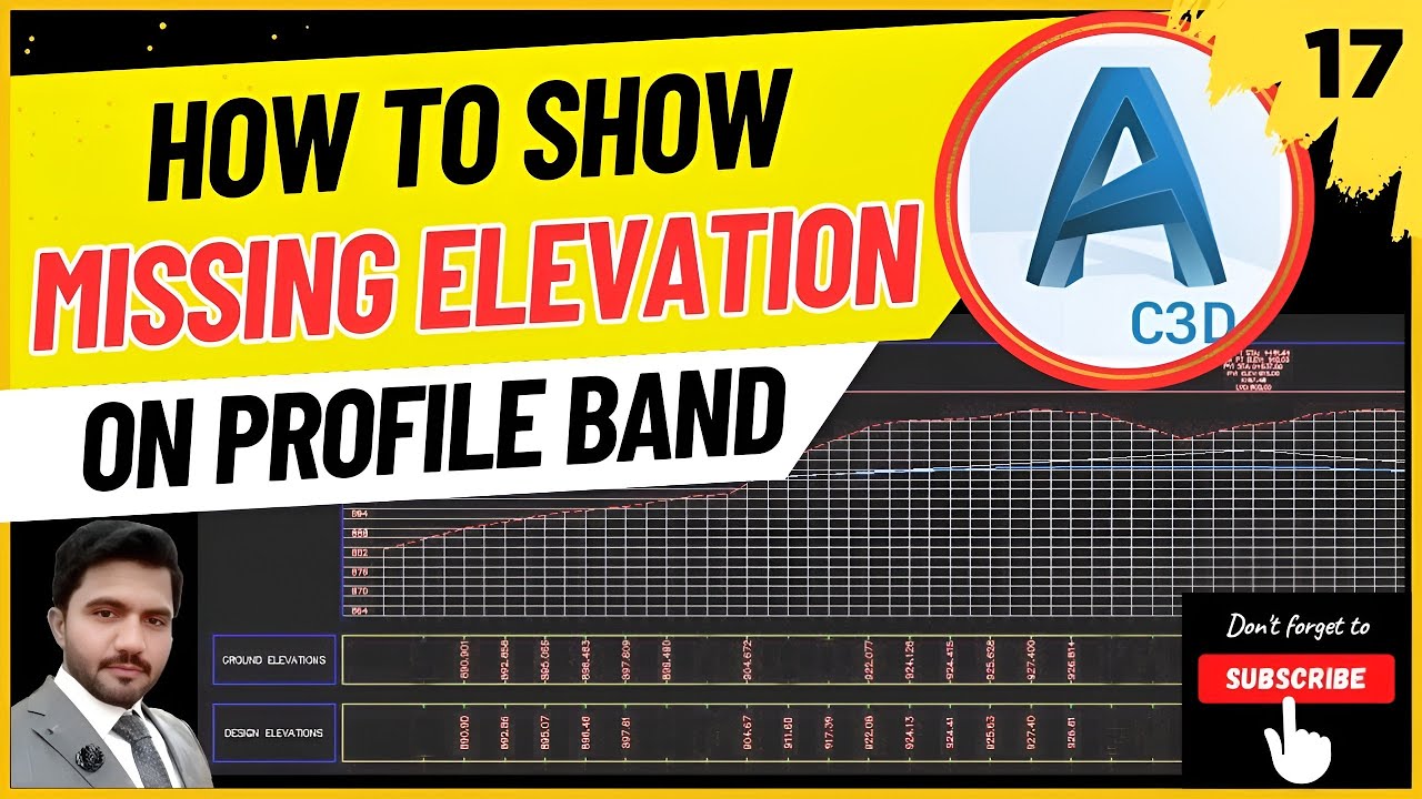How To Show MISSING ELEVATION on Profile Bands in AutoCAD Civil 3d | Create Profile Bands Civil 3d